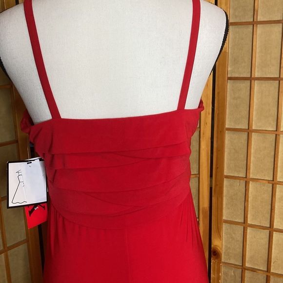 R&K Originals Dress Red Empire Waist Maxi Dress - Picture 6 of 10